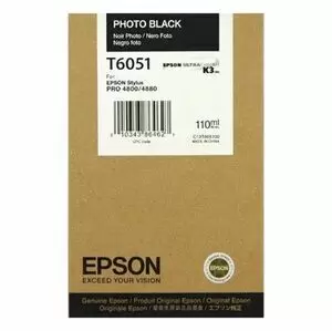 EPSON T6051 NEGRO PHOTO CARTUCHO DE TINTA ORIGINAL - C13T605100