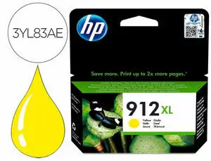 INK-JET HP 912 XL OFFICEJET 8010 / 8020 / 8035 AMARILLO 825 PAG