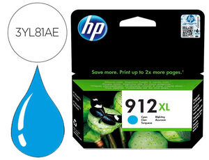 INK-JET HP 912 XL OFFICEJET 8010 / 8020 / 8035 CIAN 825 PAG