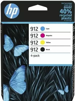 HP 912 PACK DE 4 CARTUCHOS DE TINTA ORIGINALES - 6ZC74AE