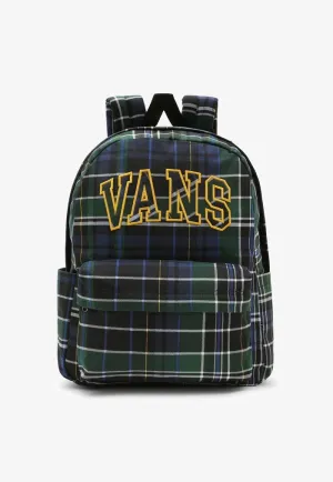 MOCHILA CLASICA VANS OLD H2O CUADROS ESCOCESES VERDE VN0A5E2S07W1