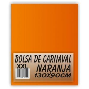 BOLSA CARNAVAL GRANDE XXL PP 90X130 G/250 NARANJA