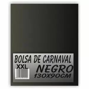 BOLSA CARNAVAL GRANDE XXL PP 90X130 G/250 NEGRO