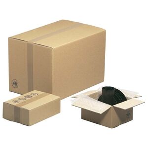 CAJA CARTON DOBLE CANAL 25X30X20 CM