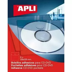 APLI FUNDA CD APLI ADHESIVA 6 UDS 02585 02585 MAK175093