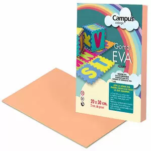 CAMPUS GOMA EVA CAMPUS A4 CARNE/10UD EVA-A4-SKN MAK630519