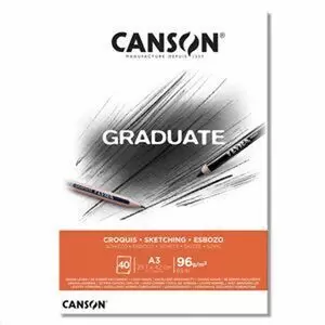 CANSON BLOC CANGRAD GRADUATE ESBOZO 40H A3 96G. 625518 400110363