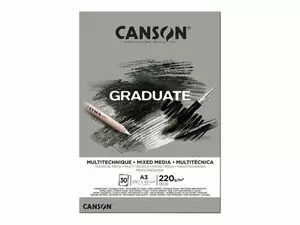 CANSON BLOC CANGRAD GRADUATE MIX MEDIA NATURAL 30H A3 220G 625512 400110369