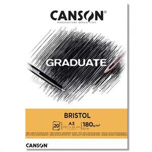 CANSON BLOC CANGRAD GRADUATE BRISTOL 20H A3 180G. 625522 400110384