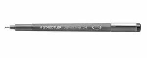 STAEDTLER PIGMENT LINER 308 ROTULADOR CALIBRADO - TRAZO 0.4MM - SECADO RAPIDO - COLOR NEGRO