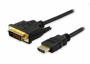 EQUIP CABLE DVI-D 24+1 A HDMI MACHO/MACHO BIDIRECCIONAL - LONGITUD 1.80M