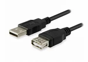 EQUIP CABLE ALARGADOR USB-A MACHO A USB-A HEMBRA 2.0 3M