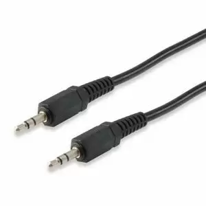Nanocable Cable Audio Estereo 2x Jack 3.5mm Hembra a Jack 3.5mm Macho 0.15m  - Color Negro
