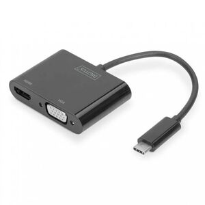 ADAPTADOR DIGITUS USB TYPE-C/HDMI+VGA