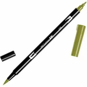 TOMBOW ABT ROTULADOR 098 DOBLE PUNTA PINCEL Y PUNTA FINA 0,8MM COLOR 098 VERDE AGUACATE