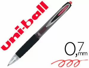 BOLIGRAFO UNI-BALL ROLLER UMN-207 RETRACTIL 0,7 MM COLOR ROJ