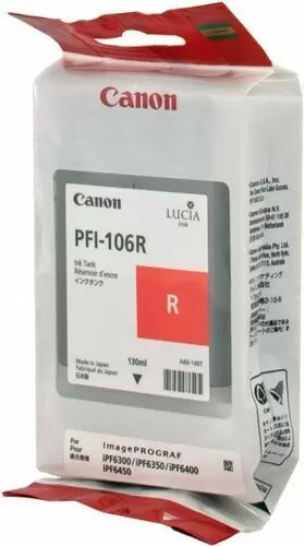 CANON PFI106 ROJO CARTUCHO DE TINTA ORIGINAL - PFI106R/6627B001