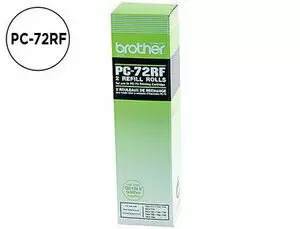 BROTHER PC72RF PACK DE 2 ROLLOS DE TRANSFERENCIA TERMICA ORIGINALES
