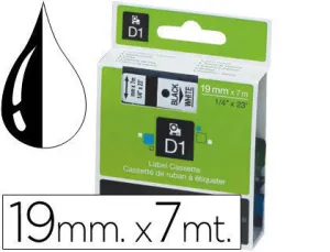 PAPER MATE CINTA DYMO D1 19MMX7M NEGRO/BLANCO S0720830/5803 MAK220300