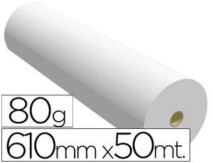 PAPEL REPROGRAFIA PARA PLOTTER 610MMX50MT 80GR IMPRESION INK