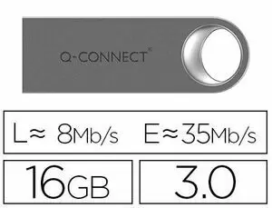 MEMORIA USB Q-CONNECT FLASH PREMIUM 16 GB 3.0