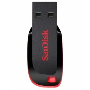 SANDISK CRUZER BLADE MEMORIA USB 2.0 128GB - ULTRA COMPACTA - COLOR NEGRO/ROJO (PENDRIVE)