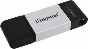 KINGSTON DATATRAVELER 80 MEMORIA USB TIPO C 256GB - USB-C 3.2 GEN 1 - 200 MB/S EN LECTURA - CON TAPA - DISEÑO METALICO (PENDRIVE)
