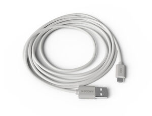 CABLE GROOVY USB-A A MICRO USB LONGITUD 2 MT COLOR BLANCO