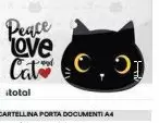 ITOTAL SOBRE BOTON PEACE LOVE AND CAT XL2620