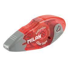 MILAN CINTA DE PEGAMENTO 8,4MM X 12M - DISEÑO ERGONOMICO - SECADO RAPIDO - IDEAL MANUALIDADES - COLORES SURTIDOS