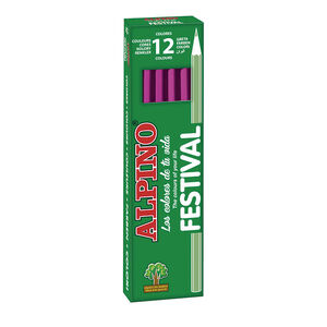 LAPICES ALPINO UNICOLOR 12 UD ROSA 649441