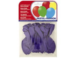 GLOBOS FORMA REDONDA COLOR LILA MORADO 20 UDS CS63222