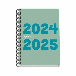 AGENDA ESCOLAR (2024-25) DOHE BASIC MEMORY ESPIRAL TAPA PP A5 150X210 D/P VERDE