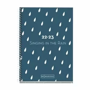 AGENDA ESCOLAR MIQUEL RIUS DIA PAGINA 117X174 2022-23 SINGING IN THE RAIN MR26185
