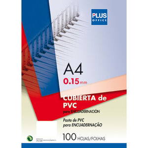 CAMPUS CUBIERTA PLUS PVC A4 0,15MM TRAN/100U PCA4-CLEAR MAK220140