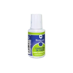 BISMARK LIQUIDO CORRECTOR 16ML - SECADO RAPIDO - APLICADOR DE PINCEL - TAMAÑO COMPACTO