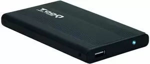 TOOQ CARCASA EXTERNA HDD/SDD 2.5 HASTA 9,5MM SATA USB 2.0 - COLOR NEGRO
