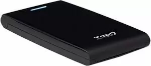 TOOQ CARCASA EXTERNA HDD/SDD 2.5 HASTA 12,5MM SATA USB 3.0 - SIN TORNILLOS - COLOR NEGRO