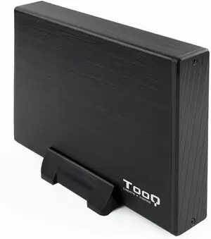 TOOQ CARCASA EXTERNA HDD 3.5 SATA USB 3.0 CON SOPORTE - COLOR NEGRO