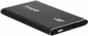 TOOQ CARCASA EXTERNA HDD/SDD 2.5 HASTA 7,0MM SATA USB 3.0/3.1 GEN 1 - COLOR NEGRO