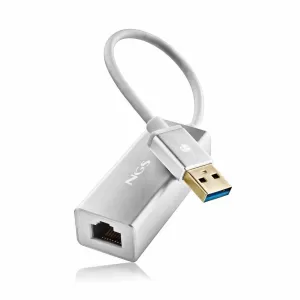 NGS HACKER 3.0 ADAPTADOR USB A LAN - 1GBPS - CABLE 15CM - COLOR GRIS