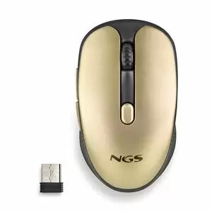 NGS EVO RUST GOLD RATON INALAMBRICO USB 1600DPI - 5 BOTONES - RECARGABLE - USO DIESTRO