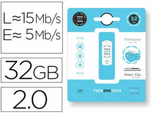 TECHONETECH PRO SMART CLIP MEMORIA USB 2.0 32GB (PENDRIVE)