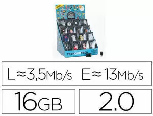 TECHONETECH PACK AHORRO 3D SUPERVENTAS DE 15 MEMORIAS USB 2.0 32GB - DISEÑOS SURTIDOS (PENDRIVE)