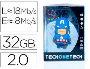TECHONETECH SUPER A MEMORIA USB 2.0 32GB (PENDRIVE)