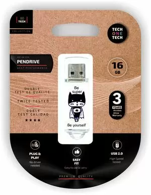 TECHONETECH BE SUPER MEMORIA USB 2.0 16GB (PENDRIVE)