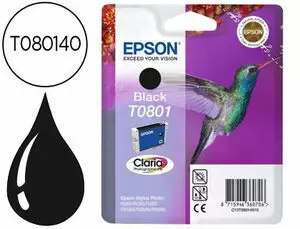 EPSON T0801 NEGRO CARTUCHO DE TINTA ORIGINAL - C13T08014011