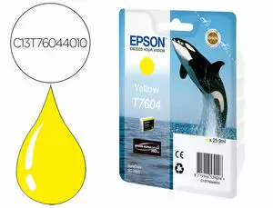 EPSON T7604 AMARILLO CARTUCHO DE TINTA ORIGINAL - C13T76044010