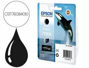EPSON T7608 NEGRO MATE CARTUCHO DE TINTA ORIGINAL - C13T76084010