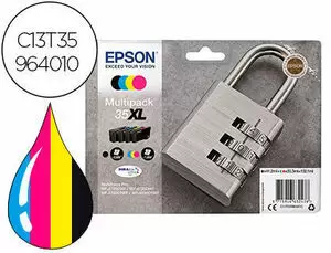 EPSON T3596 (35XL) PACK DE 4 CARTUCHOS DE TINTA ORIGINALES - C13T35964010